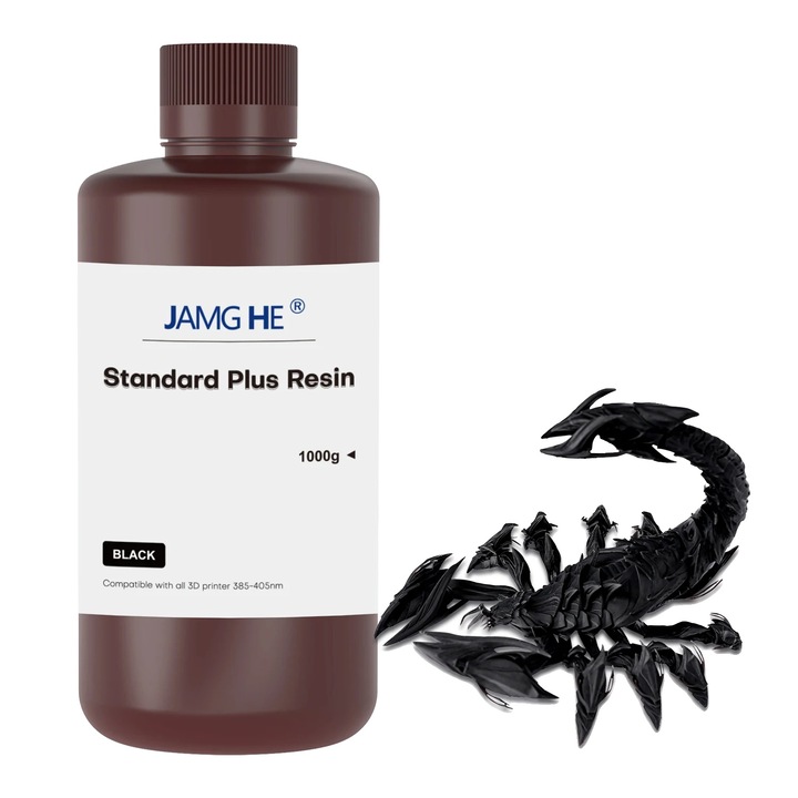 Gyanta 3D, 5kg, fekete, könnyen használható, DLP kompatibilitás