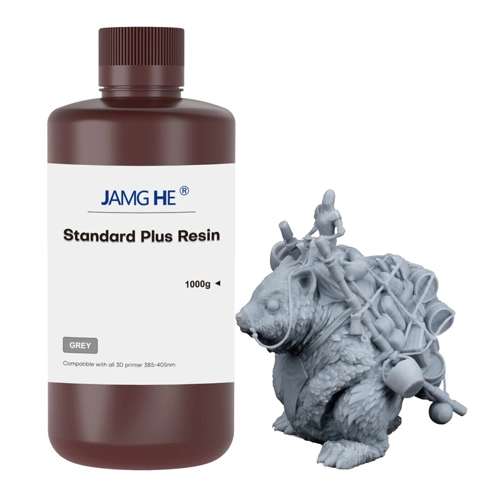 Gyanta 3D nyomtatókhoz, 5kg, szürke, széles körű felhasználás, DLP kompatibilitás