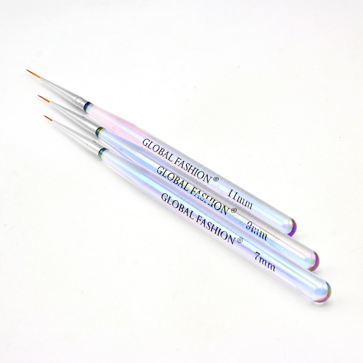 Set de pensule pentru monograme Global Fashion 7 mm, 9 mm, 11 mm