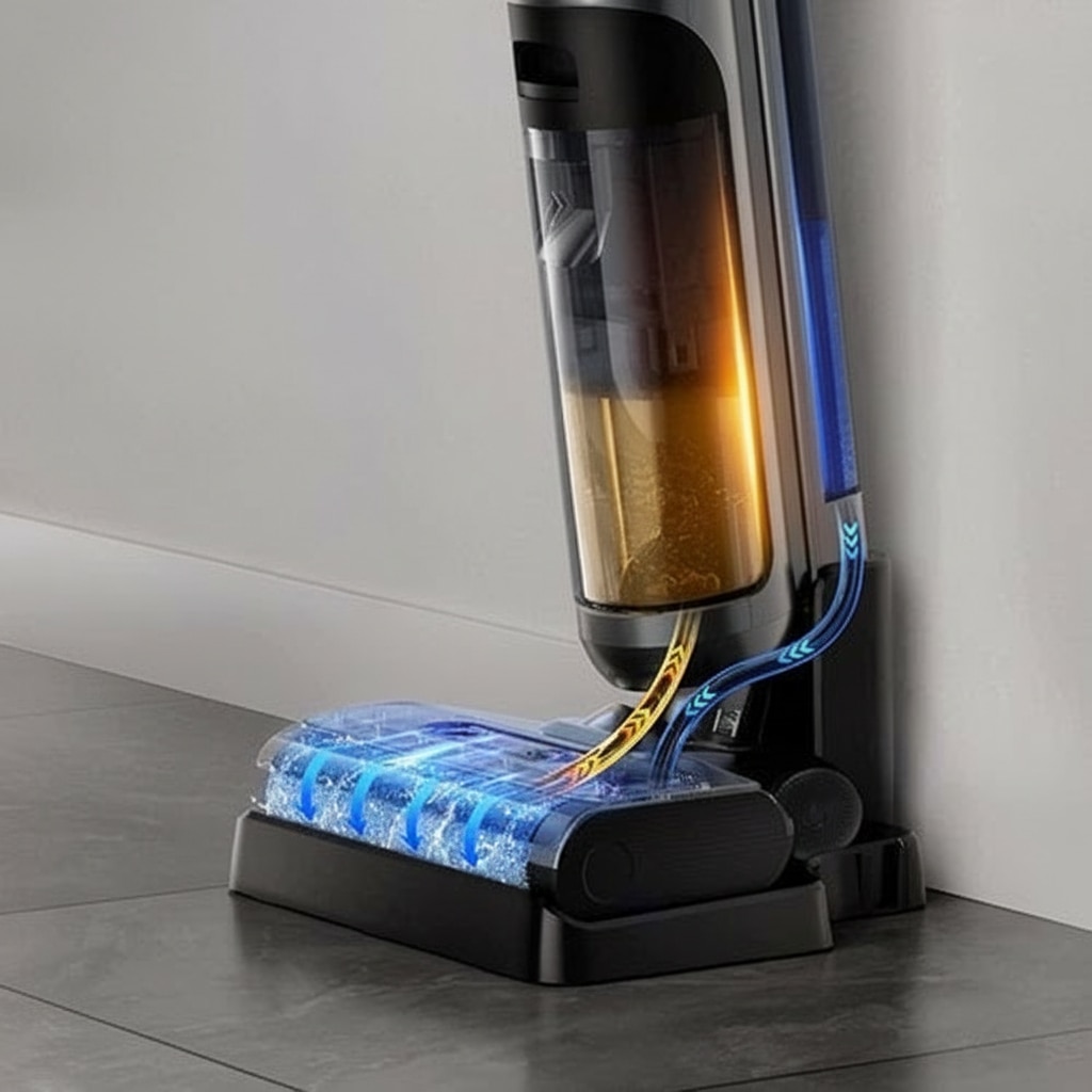 Aspirator vertical 2 în 1 ZOLA, 200W, filtru HEPA, fără fir, negru, 27x22x111cm