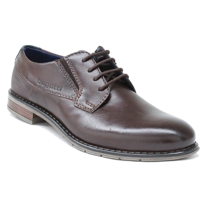 Bugatti Bugatti pantofi bărbați eleganți maro din piele cu șiret 315-AQR05-1000-6000 07721