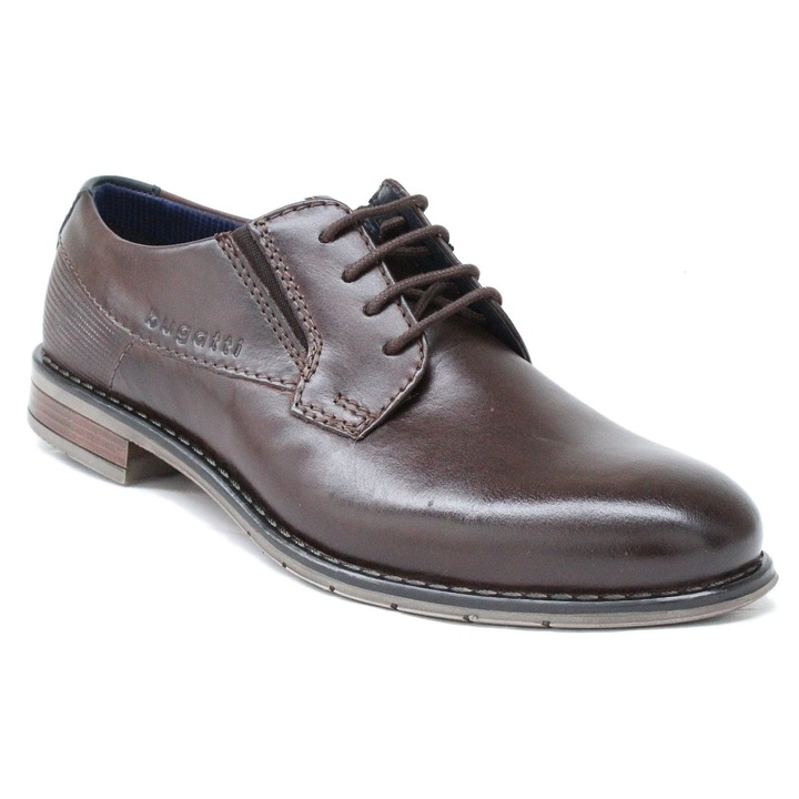 Bugatti Bugatti férfi barna elegáns fűzős bőr cipő 315-AQR05-1000-6000 07721