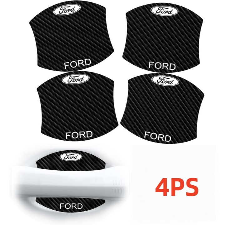ARRRD® Set de 4 Protectii pentru Manerul Usilor Ford, Anti-Scratch & Durabile