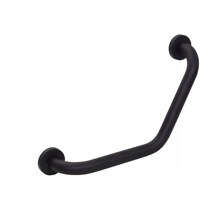 Bara de sprijin Bisk Niagara, inox, negru, 24x38cm, set cu suruburi