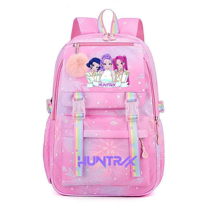 Ученическа раница K-pop Witcher Girls, водоустойчив nylon, 44x30cm, подходяща за лаптоп 14 инча