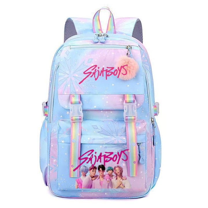 Ученическа раница K-pop Witcher Girls, 44x30 см, водоустойчива, за 14-инчов лаптоп