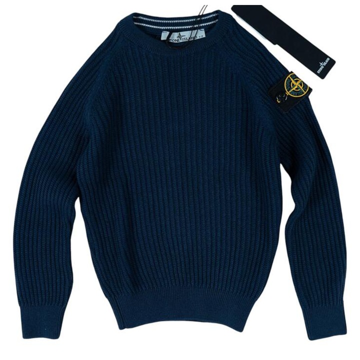 Bluză pentru copii Stone Island, bleumarin