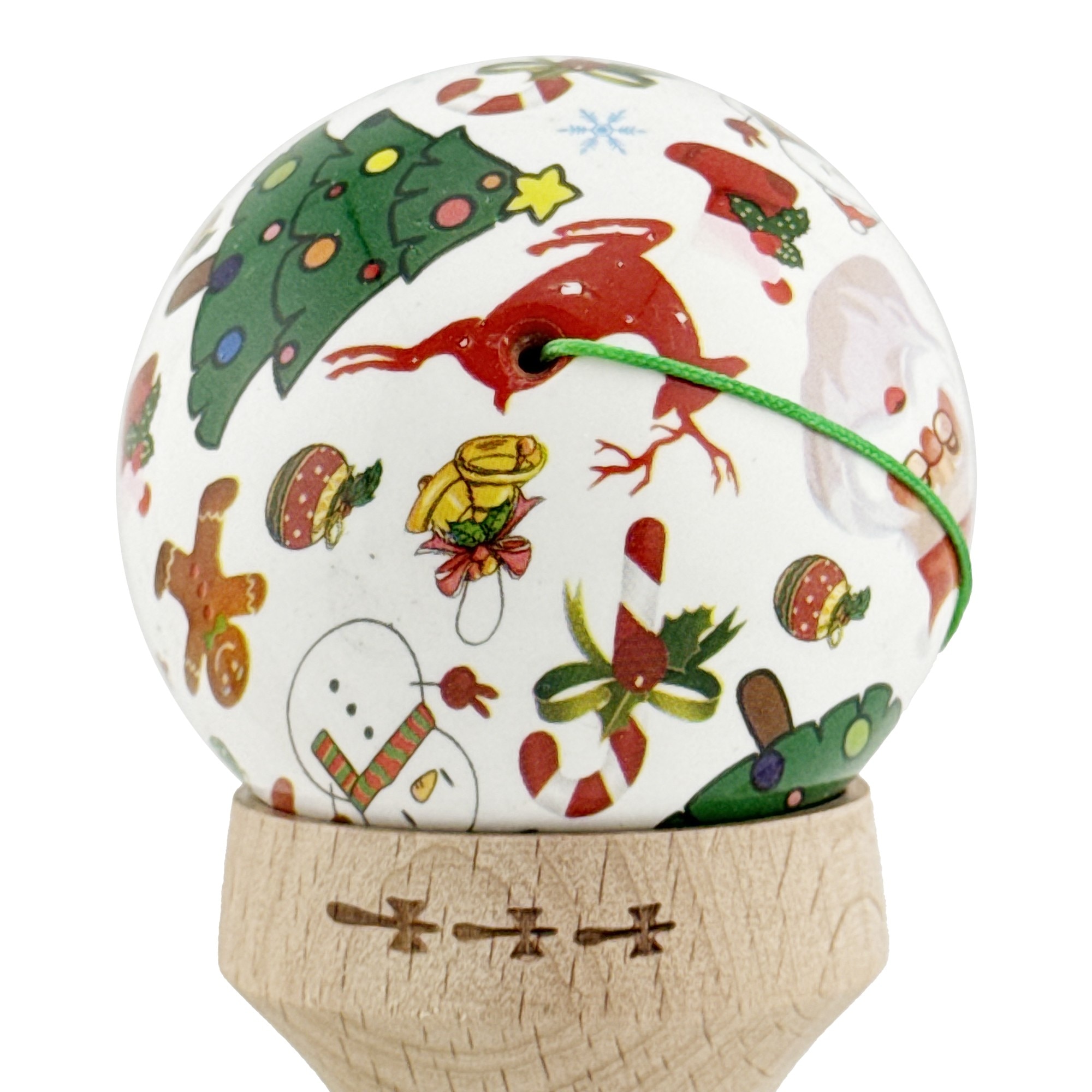 Kendama X, Christmas Edition, Big cup V2, Lemn, 18 cm, Rulment