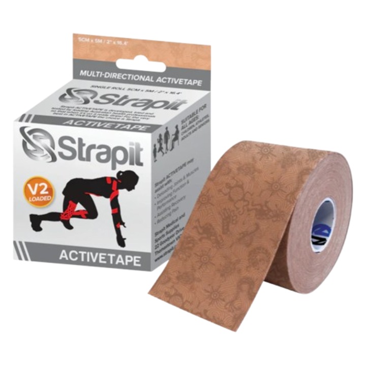 Banda dynamic activetape 5cm x 5m - bej/bej - Strapit