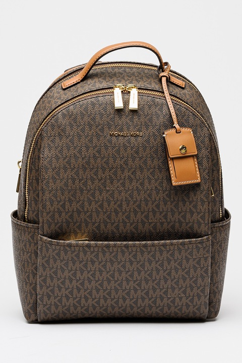 Michael Kors, Rucsac cu model monograma Sable, Negru, Maro
