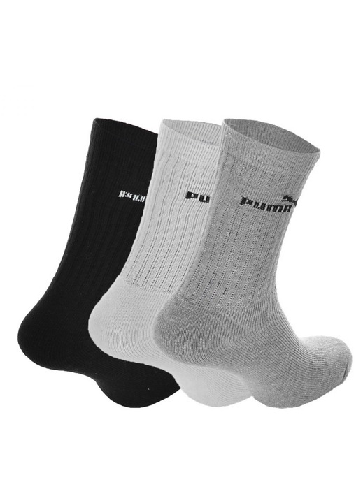 Дамски чорапи Puma, 3 чифта, 3 цвята, 35-38, материал 75% памук