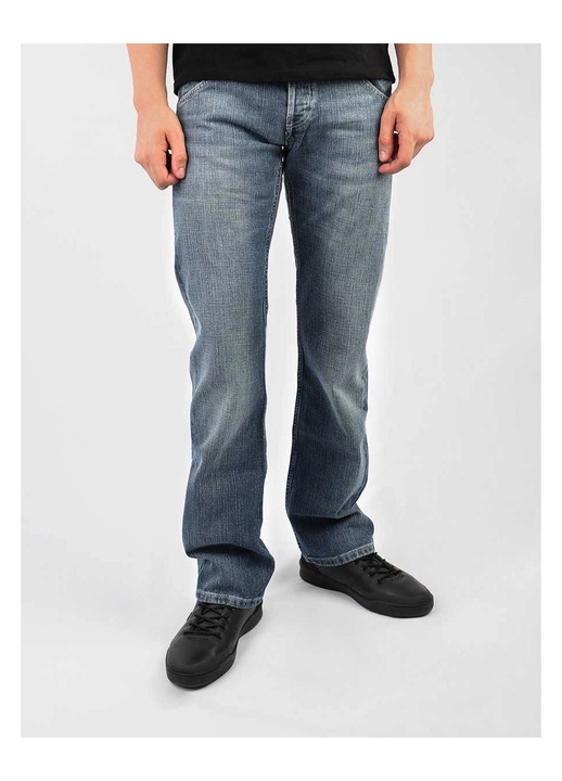 Férfi Blugi Lee Flint, alacsony derék, sötétkék, pamut