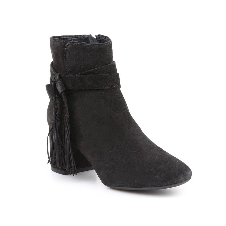 Botine dama Geox D Audalies MB, piele, negru, 35 EU