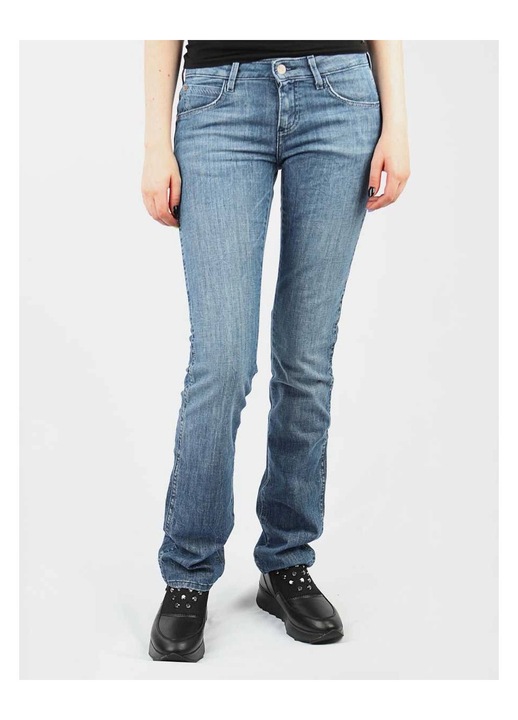 Дамски дънки, Wrangler, Lia Slim Leg, нормална талия, син, памук