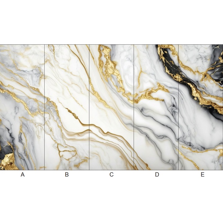 Karbon Kristály Falpanel, DecoStone szín 189 (Márvány Arany), 2800 x 1200 x 8 mm