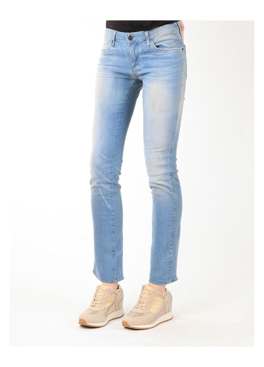 Дамски дънки Wrangler Vintage Dusk, права кройка, памук/еластан, светлосин