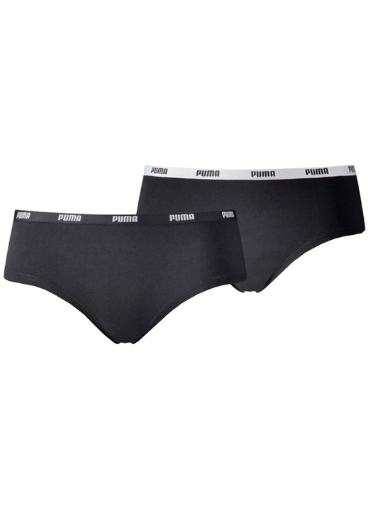 Chiloti dama 603022001-200, Puma, Negru, 2 perechi, XS INTL