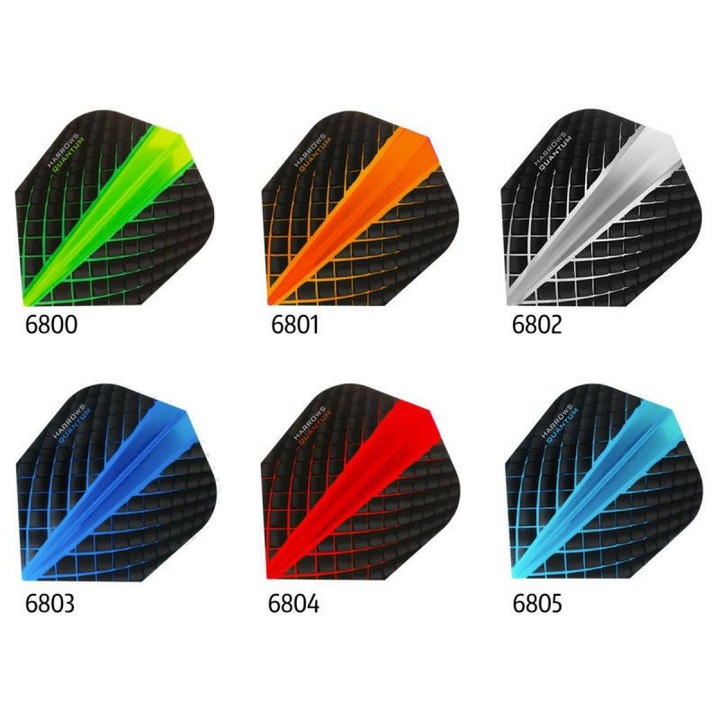 Комплект 3 пера за дартс Harrows Quantum, 100μm, многоцветни