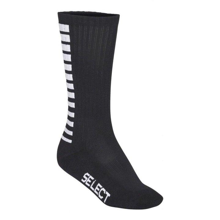 Sosete sport copii Select T26-13541, negre, 32-35, 43% bumbac, 27% polipropilena, 25% poliester, 5% fir elastic