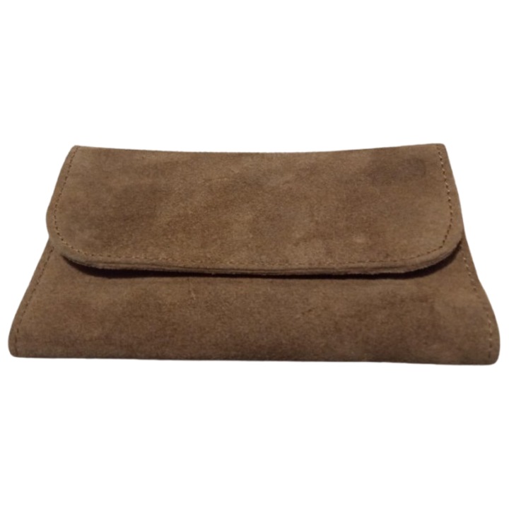 Велурено портмоне за тютюн Tfar, кафяво
