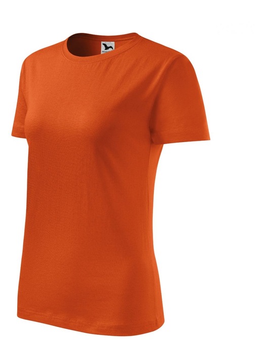Női póló, Malfini, Classic New modell, karcsúsított szabás, narancssárga, pamut, XL INTL