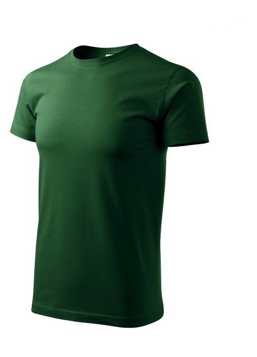 Tricou barbati Adler Basic MLI-12906, croiala lejera, verde, bumbac, XS INTL