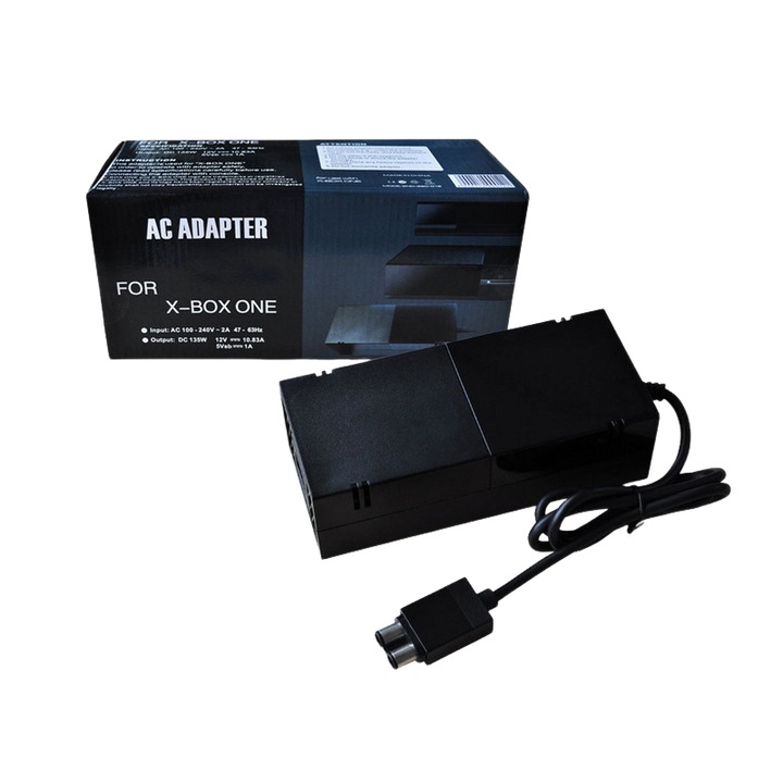 Adaptor de alimentare Xbox One, 220W, 12V, 100-240V, cu ventilator de racire