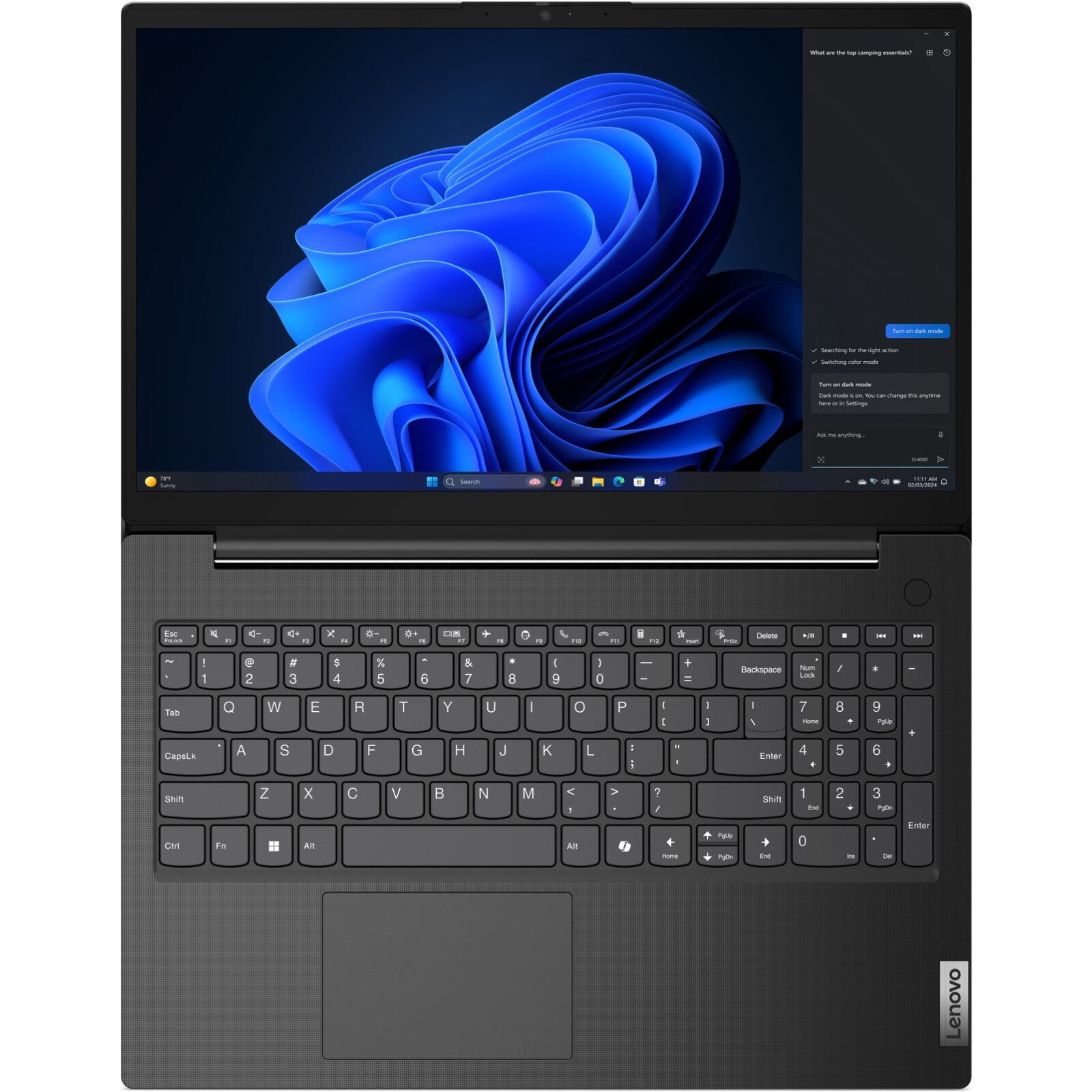 Laptop Lenovo V15 G5 IRL, 15.6" Full HD, Intel® Core™ i7 13620H pana la 4.9 GHz, 32 GB RAM DDR5 5200, 1 TB SSD, Intel® UHD Graphics, Free Dos, Business Black 1 TB
