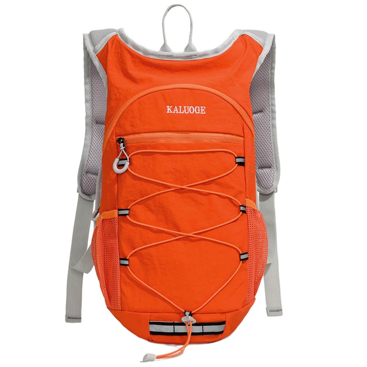 Rucsac, rezistent, confortabil si respirabil, impermeabil, cu benzi reflectorizante, 42 x 15 x 22 cm, rosu