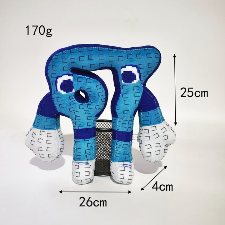 Комплект от 67 плюшени играчки, оцветени в синьо