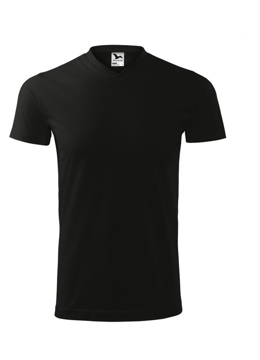 Férfi Malfini Heavy póló, V-nyakú, fekete, pamut, 2XL INTL