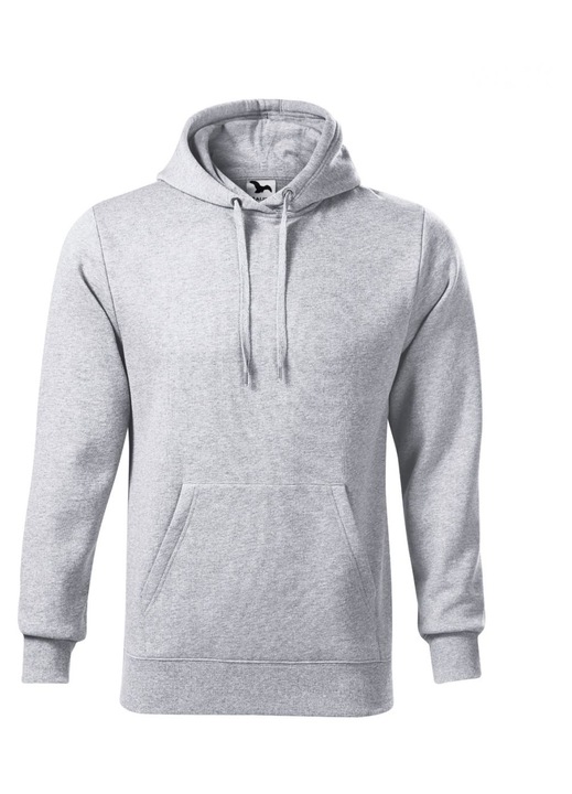 Hanorac barbati Malfini Cape, ajustat, gri melanj, bumbac 65%