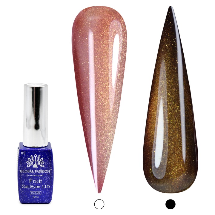 Oja semipermanenta ochi de pisica Fruit 11D 8ml, 05