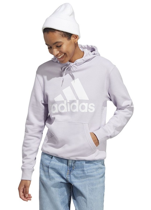 Дамски суичър, Adidas, Big Logo FT R HD W IC6899, вградена качулка, виолетов, памук, XS INTL