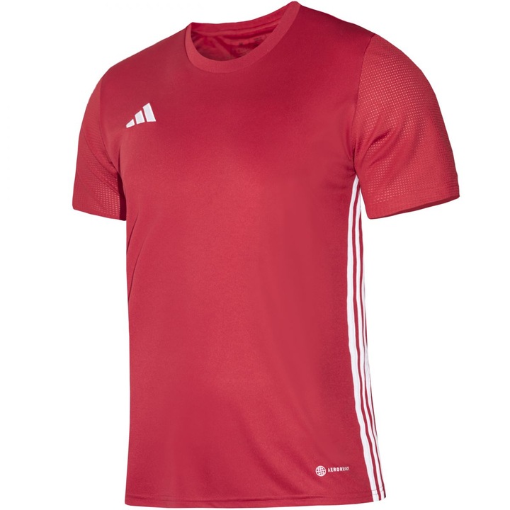 Adidas sport póló, poliészter, narancssárga, Piros