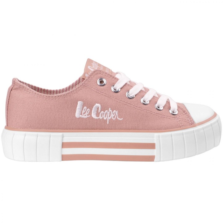 Női tornacipő Lee Cooper LCW-23-31-1804LA, rózsaszín, textil, gumi talp, 38 EU