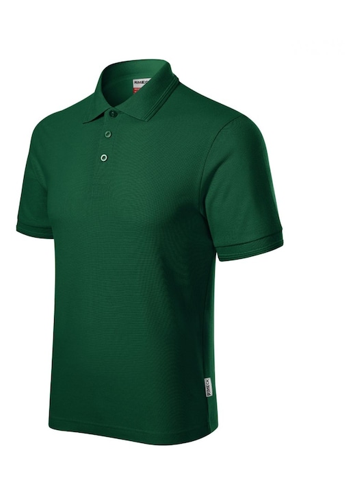 Férfi galléros póló Malfini, sötétzöld, pamut