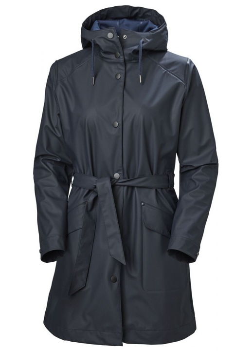 Női esőkabát, Helly Hansen, Kirwall II, vízálló, fekete, poliuretán, XS INTL