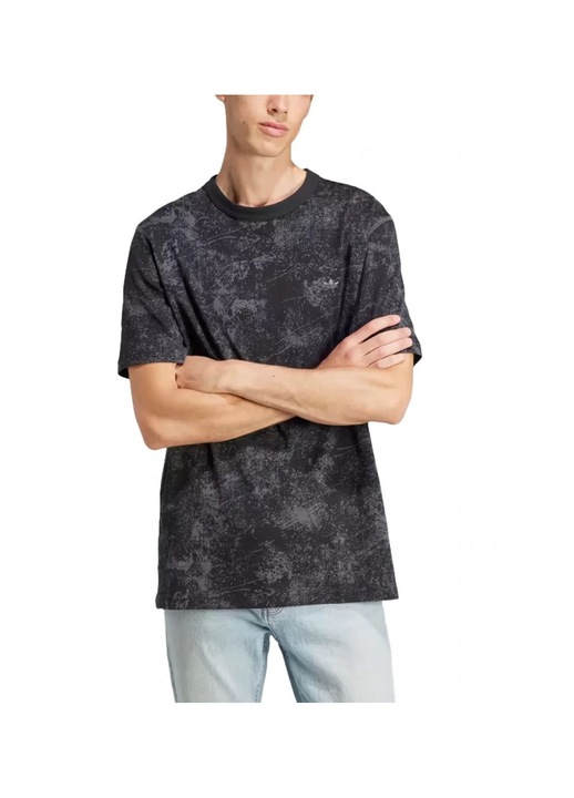 Férfi póló, Adidas, alkalmi, fekete, polár, S INTL