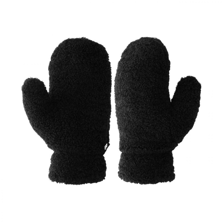 4F U088 sportkesztyű, fekete, univerzális méret, egyujjas modell, puha belső
