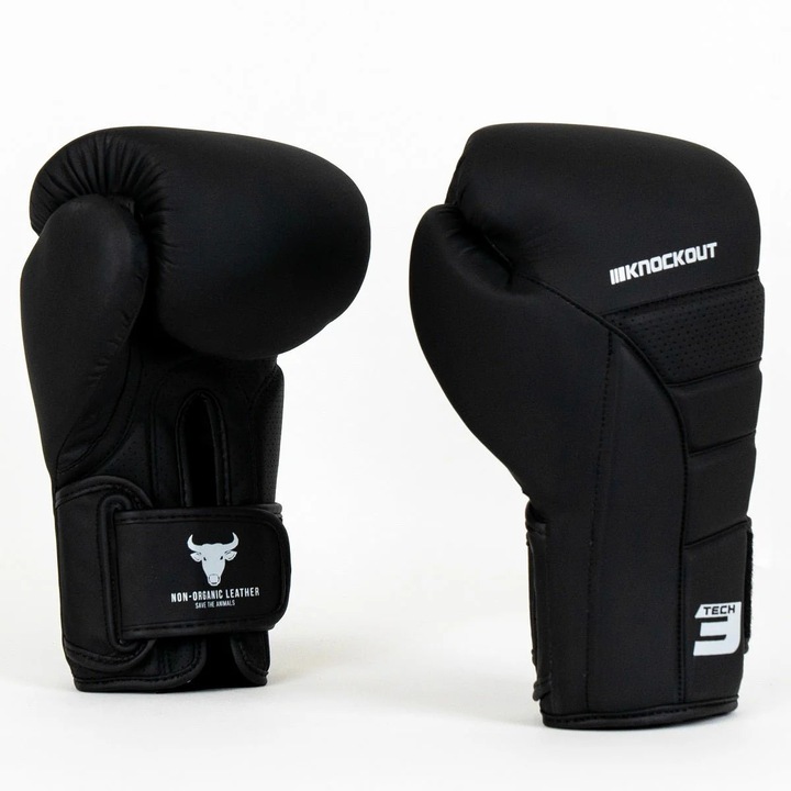 Manusi Box Knockout Tech3 Negru / 16 OZ