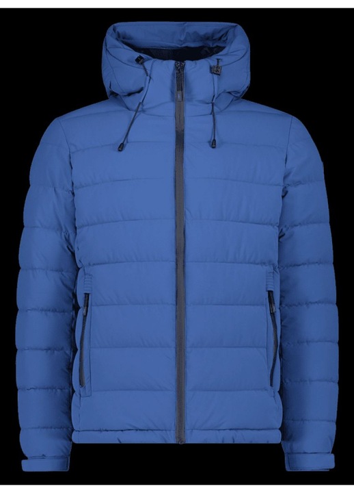 Férfi téli kabát, CMP, kapucnis, kék, ellenálló anyag