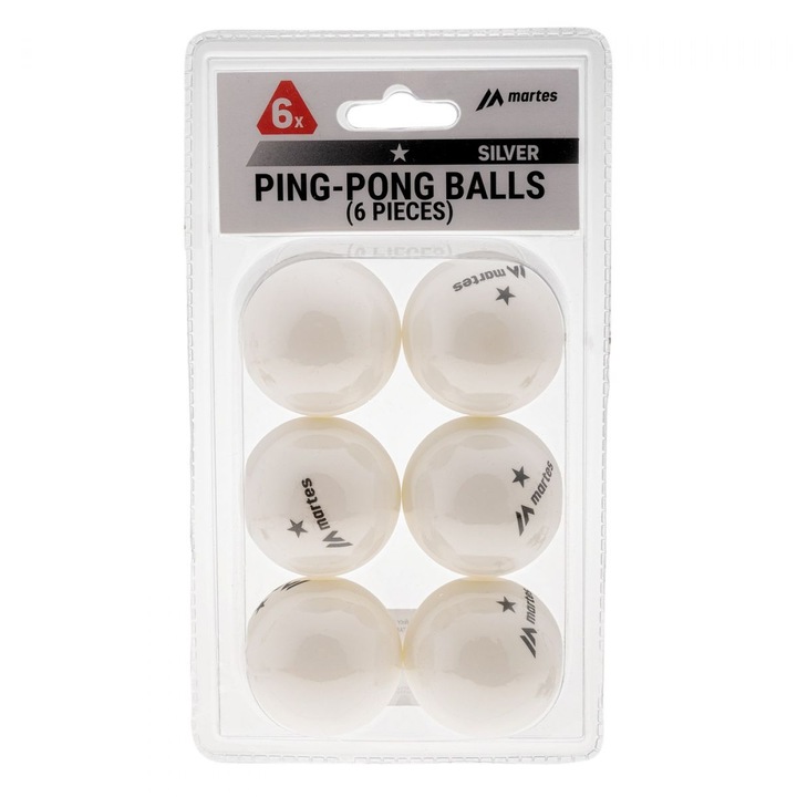 Set mingi tenis de masa, Martes, 40mm, 100% ABS, 185x107x45mm