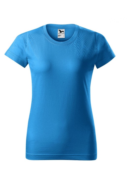 Női póló, MALFINI, karcsúsított, szilikon bevonatú, tengerészkék, pamut