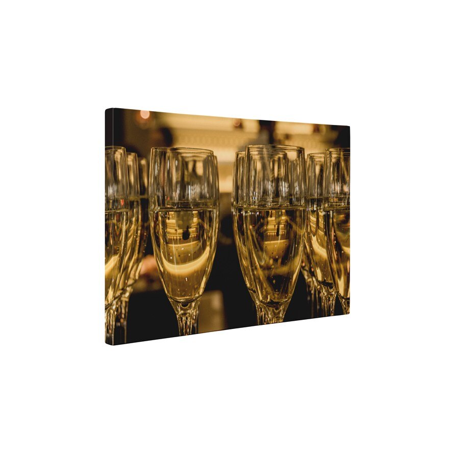 Pahare cu sampanie - Tablou Canvas - 95x125 cm
