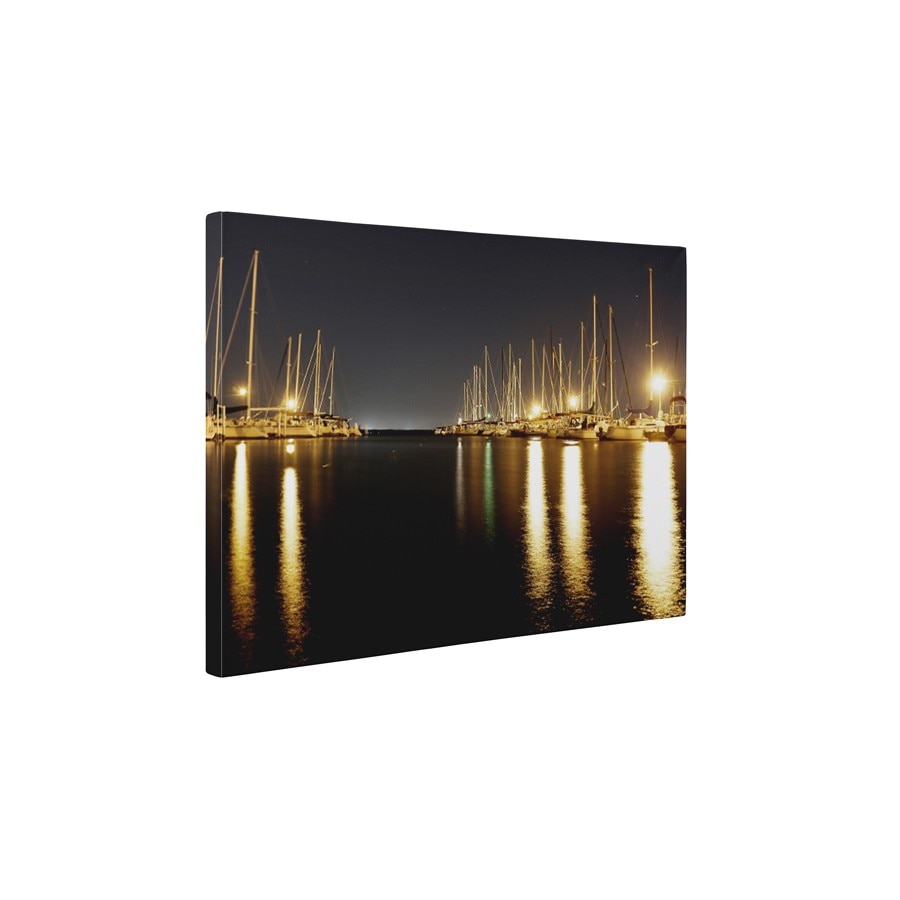 Port noaptea - Tablou Canvas - 30x40 cm