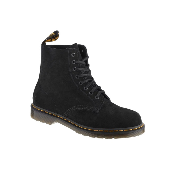 Dr. Martens 1460 Pascal csizma, fűzős design, velúr, fekete, 36 EU