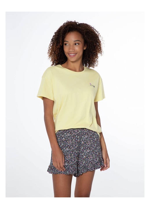 Дамска тениска, Protest, PRTPALAU, жълта, 100% памук, L INTL