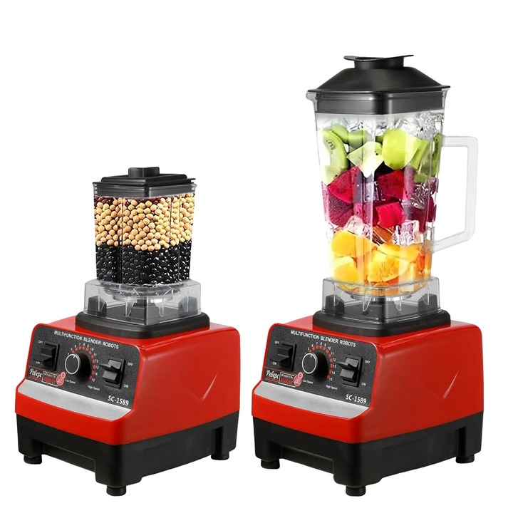 Blender 2000W, 2 viteze, 2L, inox