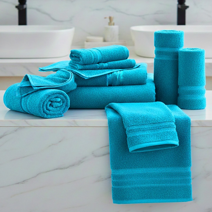 Fürdőlepedő 50x90 cm Luxury 100% Pamut Lux 600 gr./nm, Kék